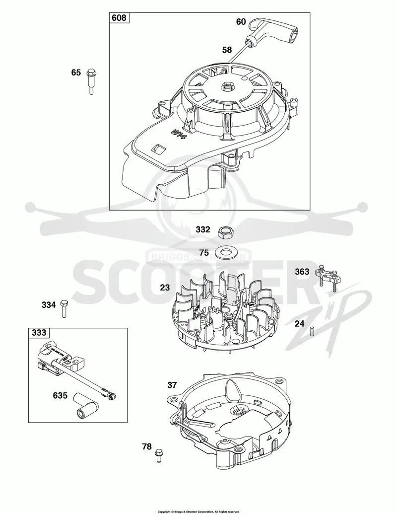 Flywheel, Ignition, and Starter Group