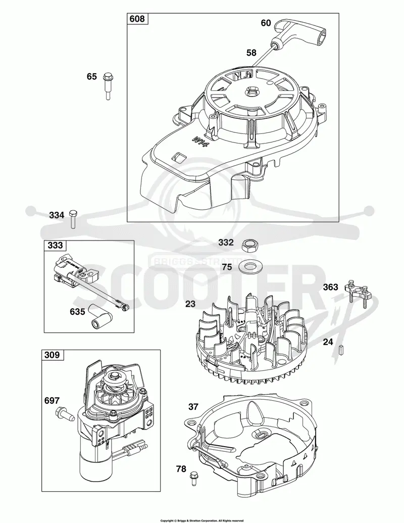 Flywheel, Ignition, and Starter Group