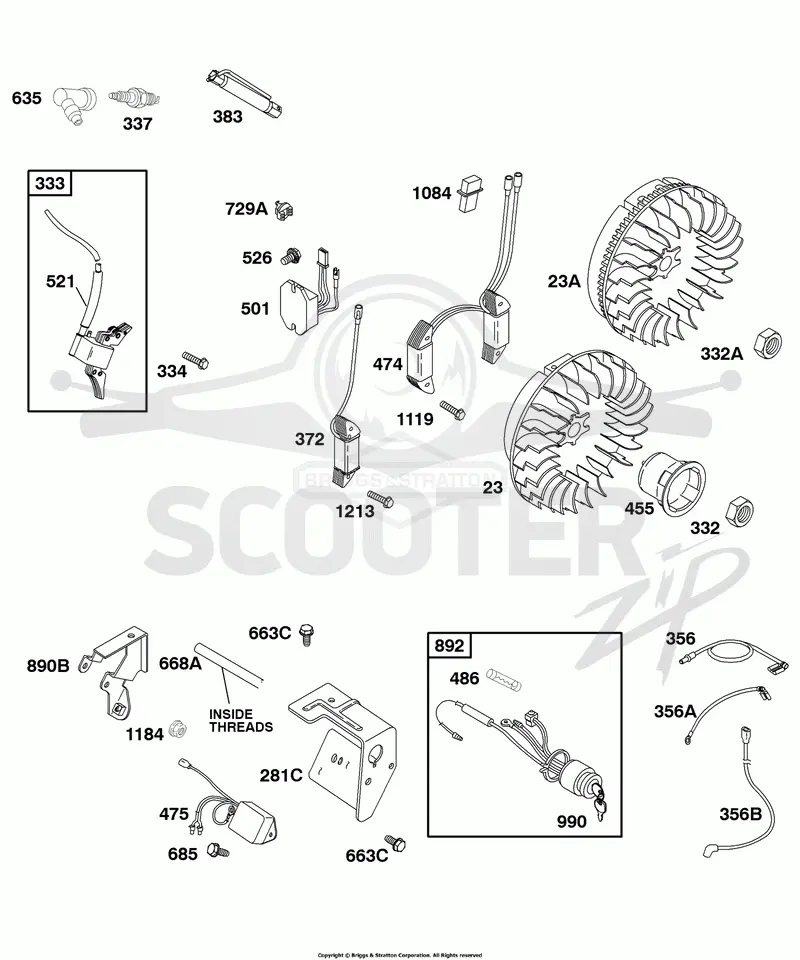 Alternator, Flywheel, Ignition