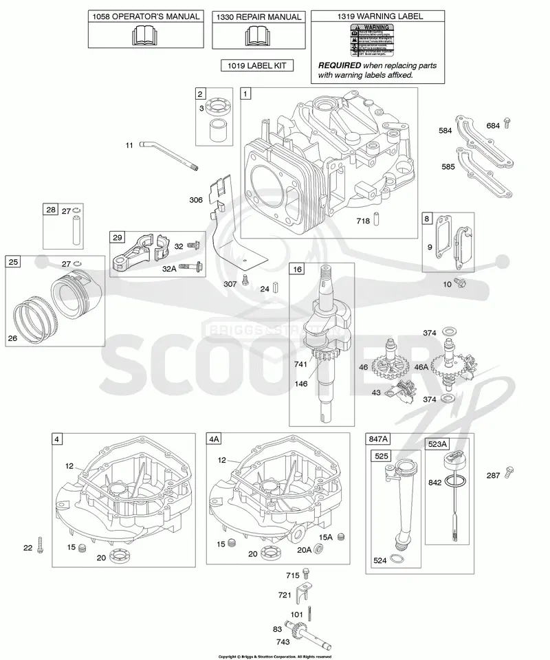 Camshaft, Crankshaft, Cylinder, Engine Sump, Lubrication, Piston Group