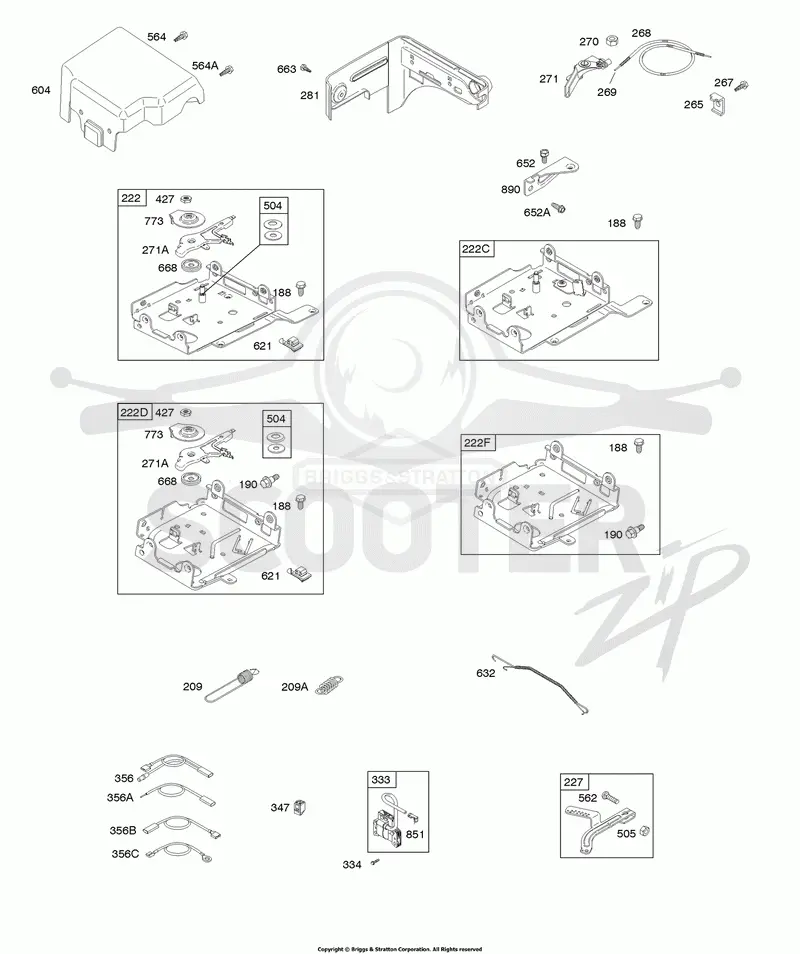 Controls, Governor Spring, Ignition