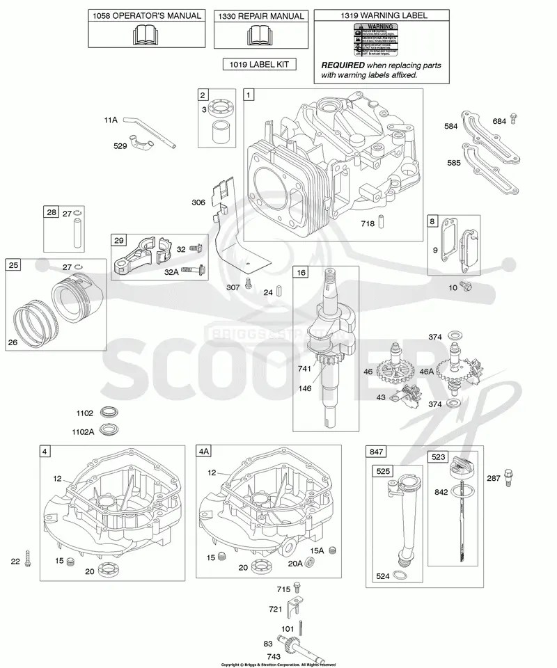Camshaft, Crankshaft, Cylinder, Engine Sump, Lubrication, Piston Group