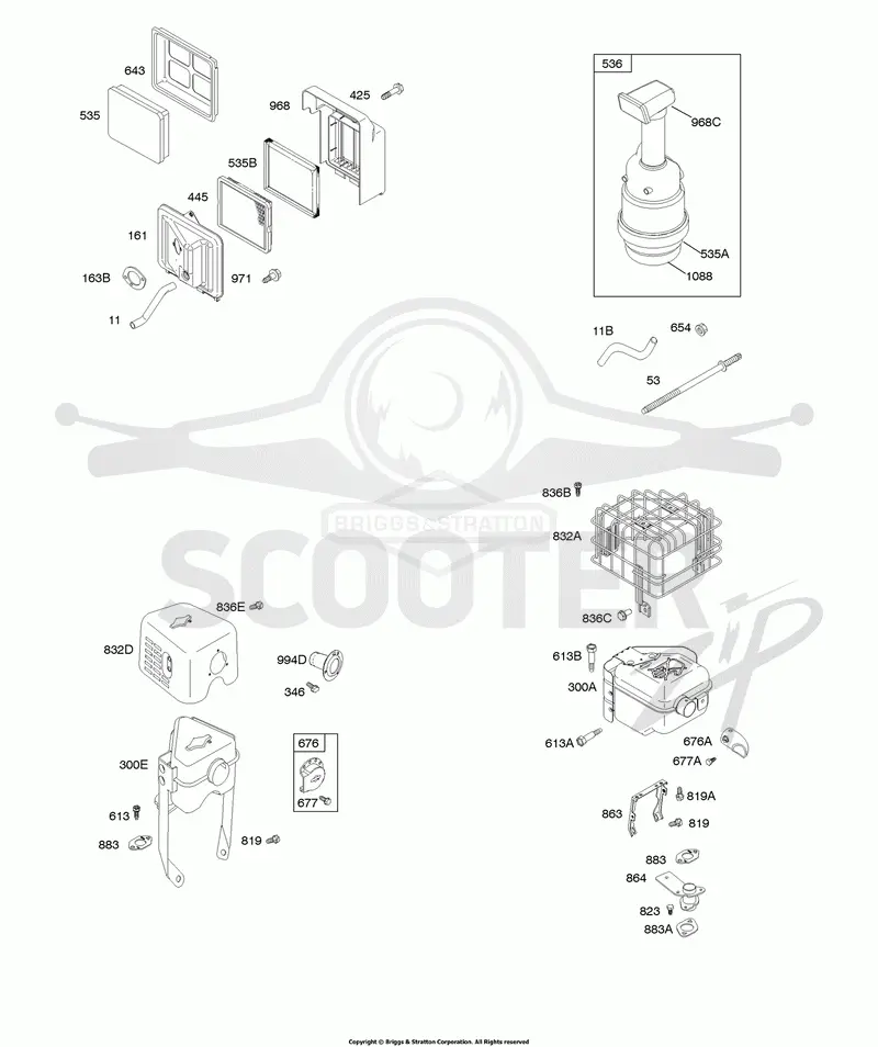 Air Cleaner, Exhaust System