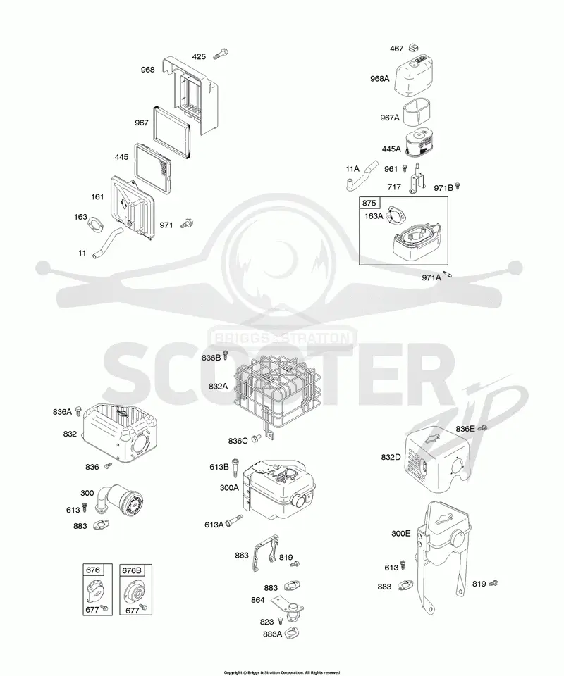 Air Cleaner, Exhaust System
