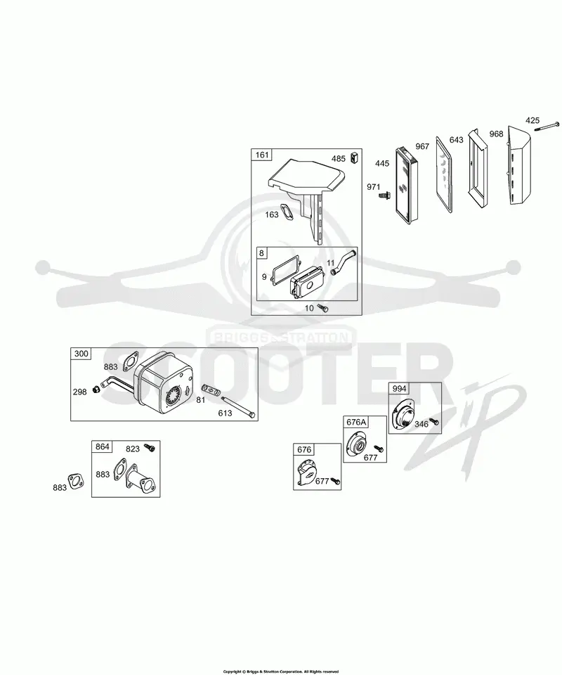 Air Cleaner, Muffler