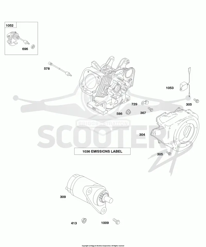 Blower Housing, Electric Starter