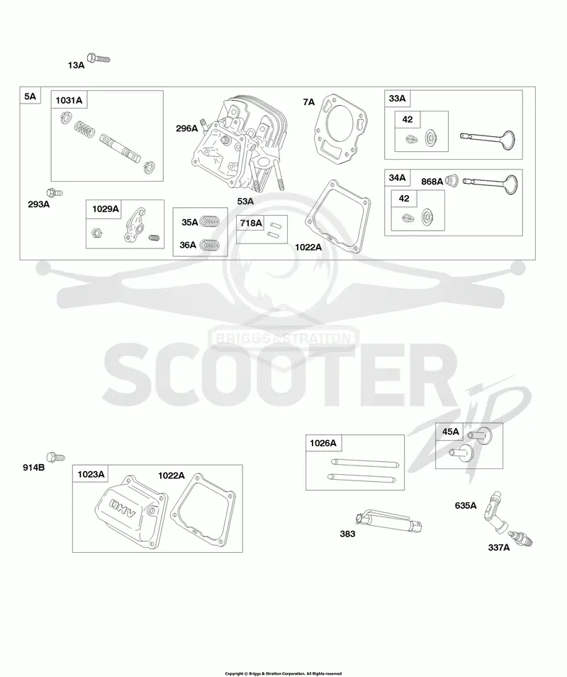 Cylinder Head, Valve Cover, Spark Plug