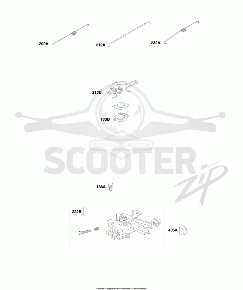 Control Brackets, Springs, Link