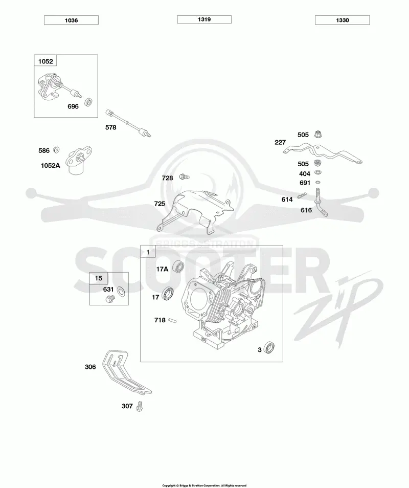 Cylinder, Oil Sensor, Governor Control Lever, Manuals