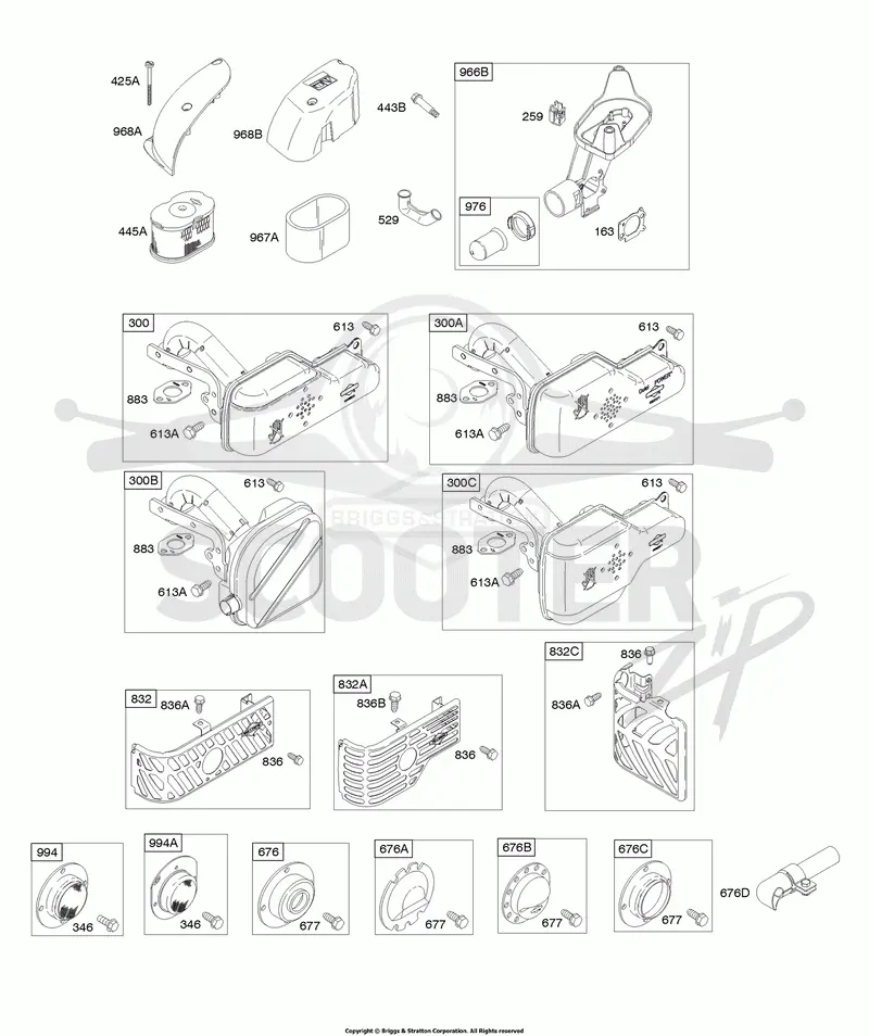 Air Cleaner, Exhaust System