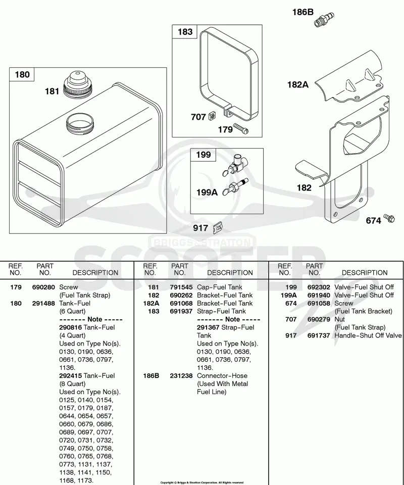 Fuel Tank, Brackets