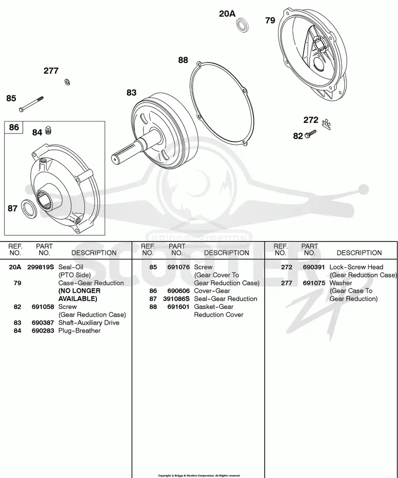 Gear Reduction, Gear Cover