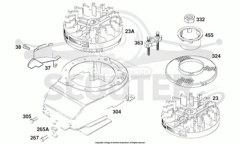Blower Hsg, Flywheels