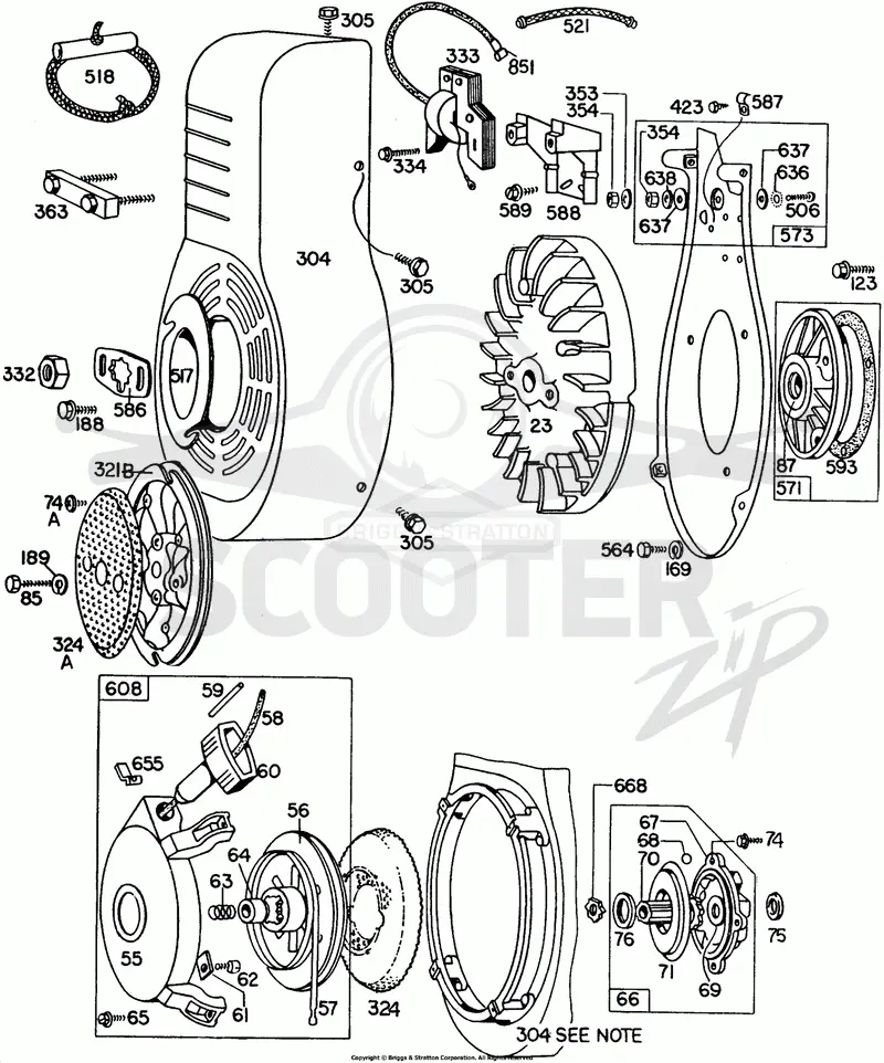 Blower Hsg,Rewind Assemblies