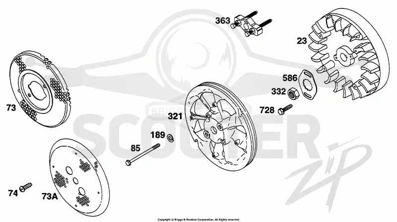 Flywheel, Fan, Screens