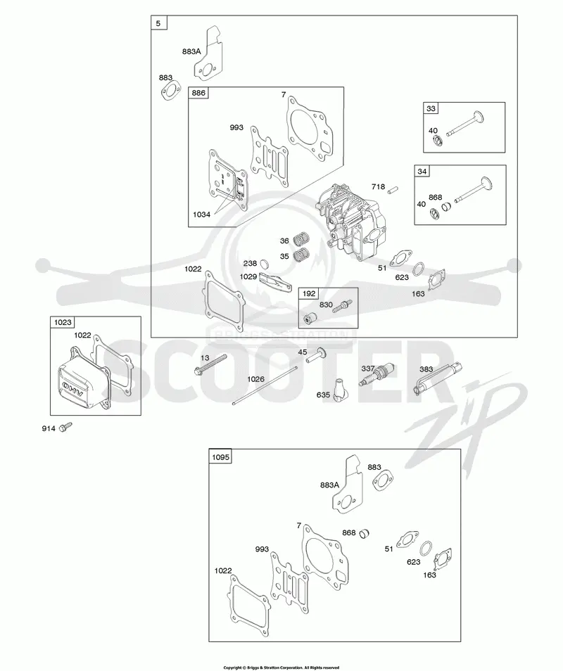 Cylinder Head, Gasket Set-Valves, Valves