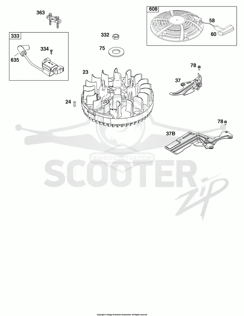 Flywheel, Ignition, and Starter Group