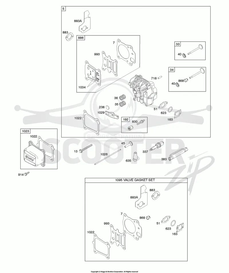 Cylinder Head, Gasket Set-Valves, Valves