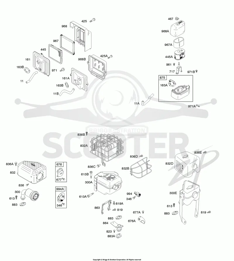 Air Cleaner, Exhaust System