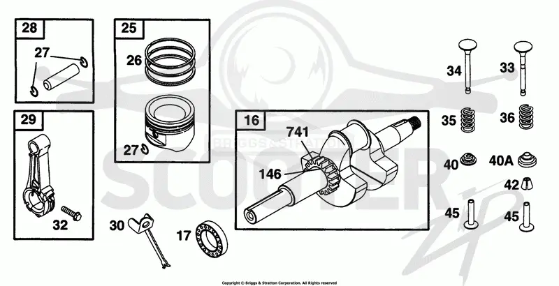Piston Grp, Crankshaft