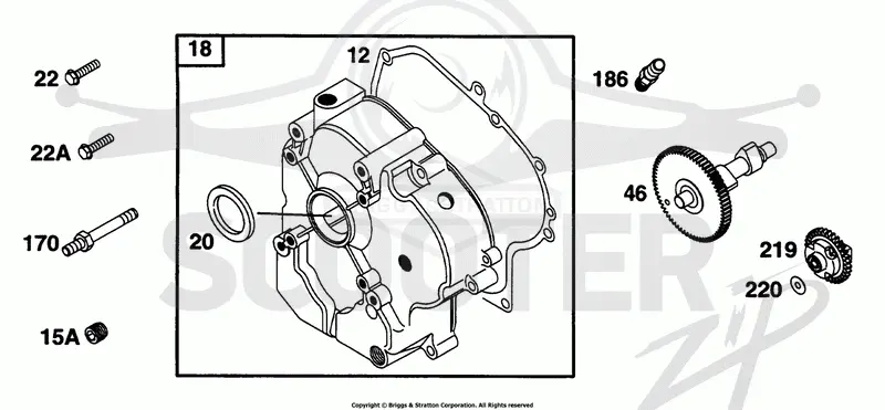 Crankcase Cvr, Cam