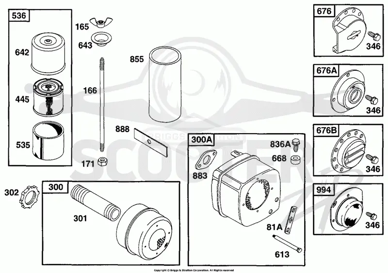 Air Cleaner Grp, Muffler Grp