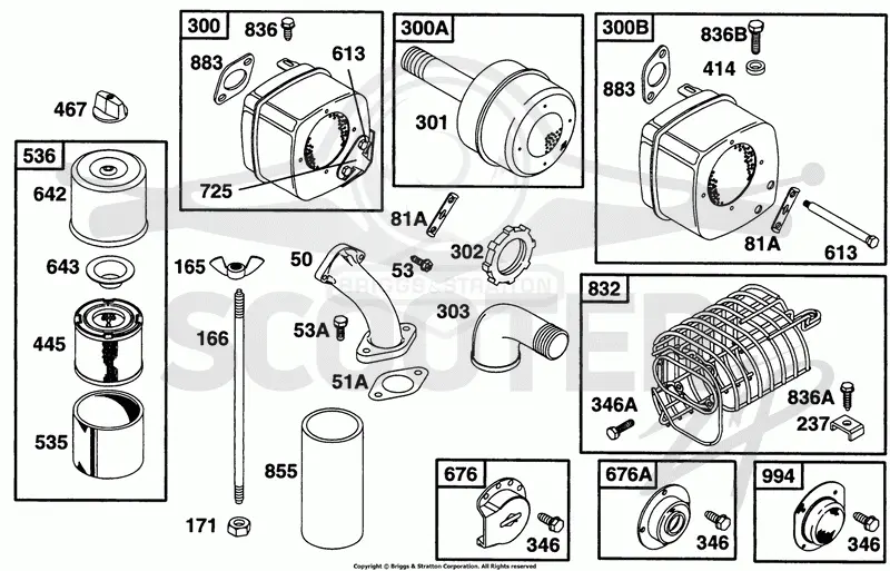 Air Cleaner Grp, Muffler Grp