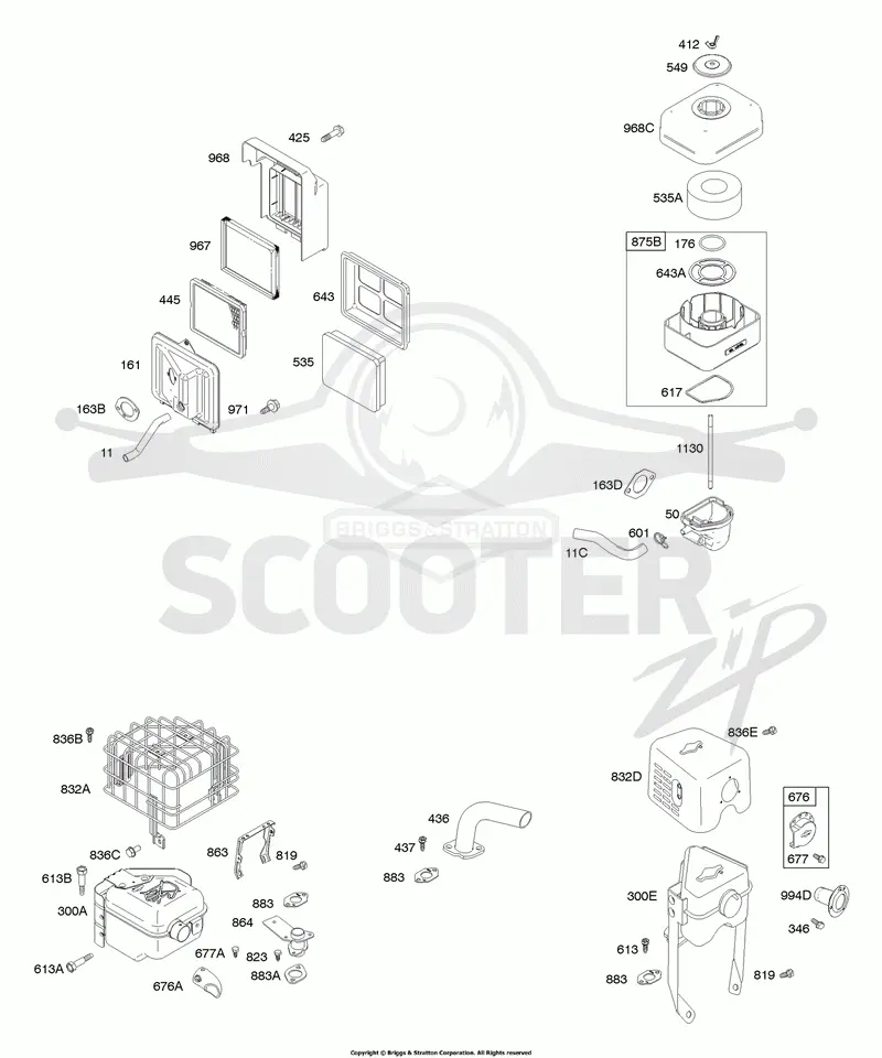 Air Cleaner, Exhaust System