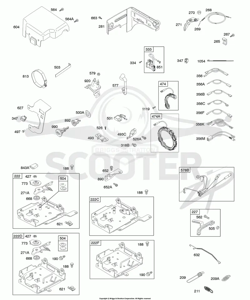 Controls, Governor Spring, Ignition