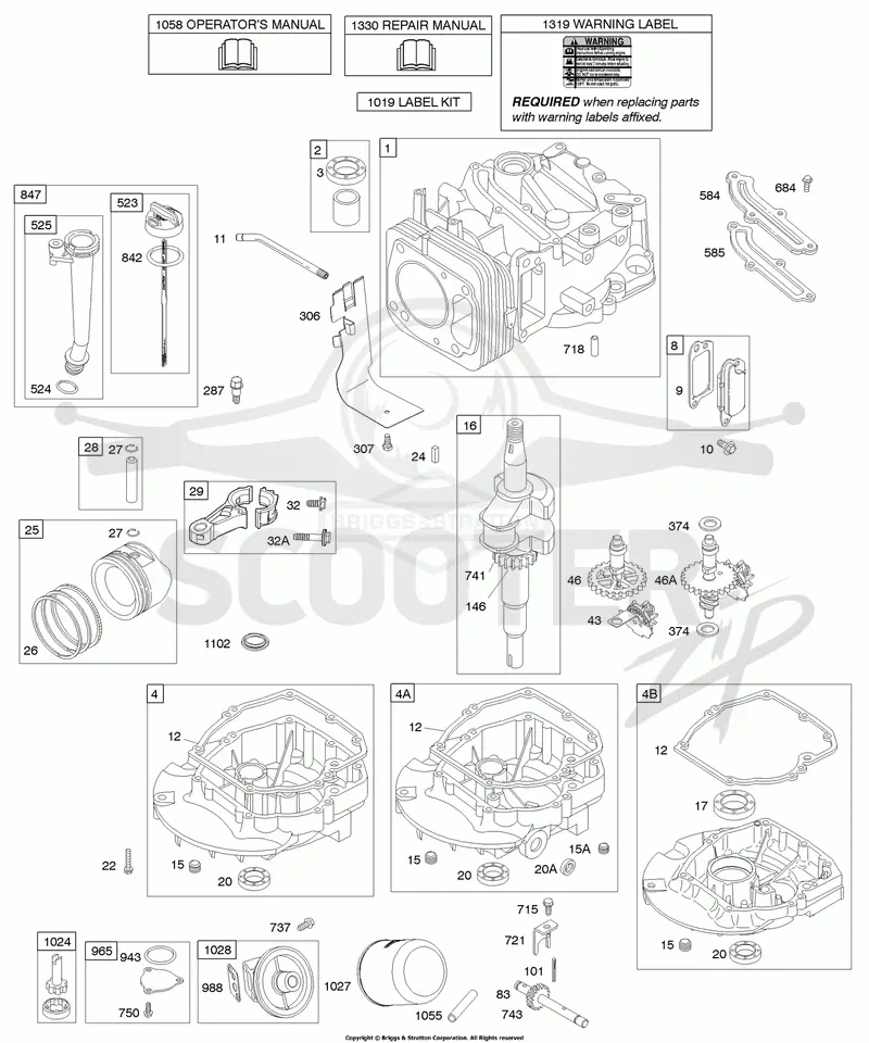 Camshaft, Crankshaft, Cylinder, Engine Sump, Lubrication, Piston Group