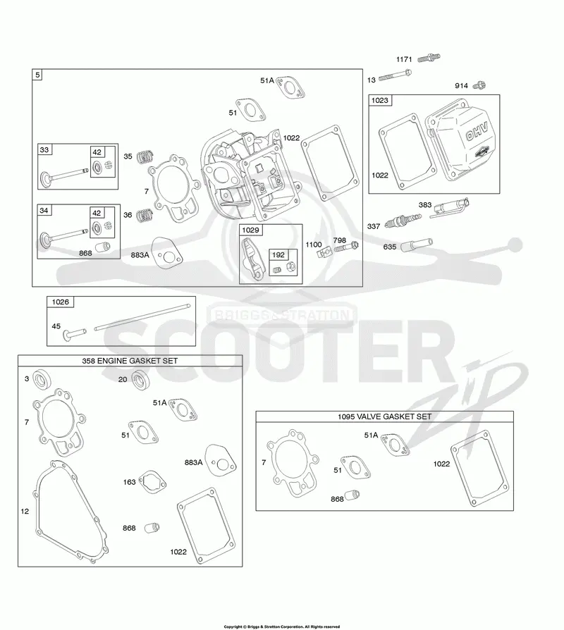 Cylinder Head, Gasket Set - Engine, Gasket Set - Valve, Valves