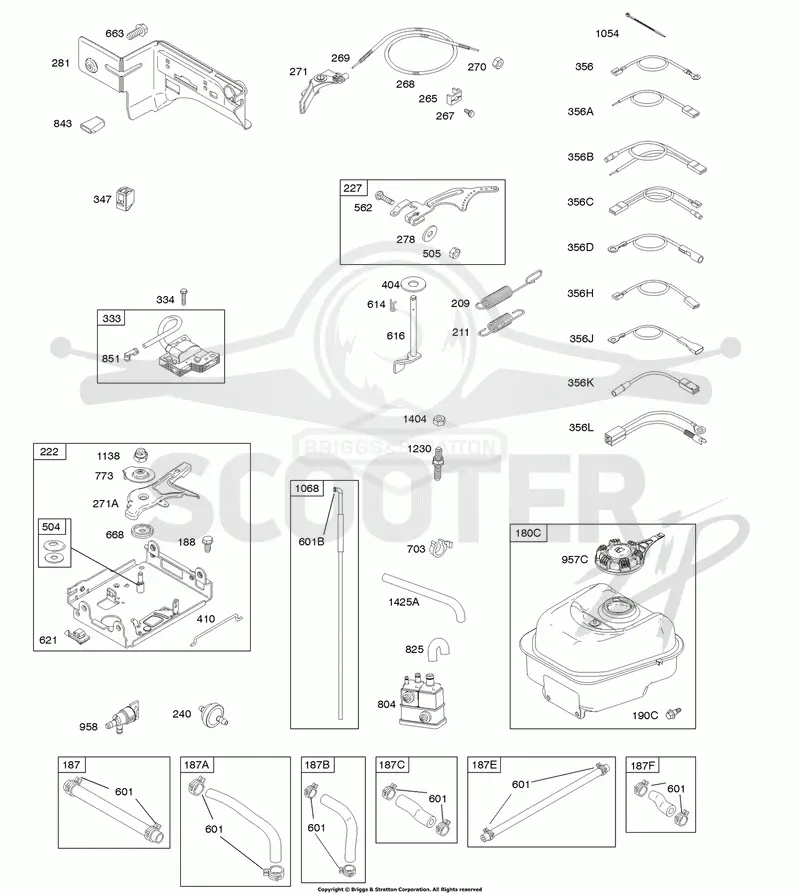 Controls, Fuel Supply, Governor Spring, Ignition