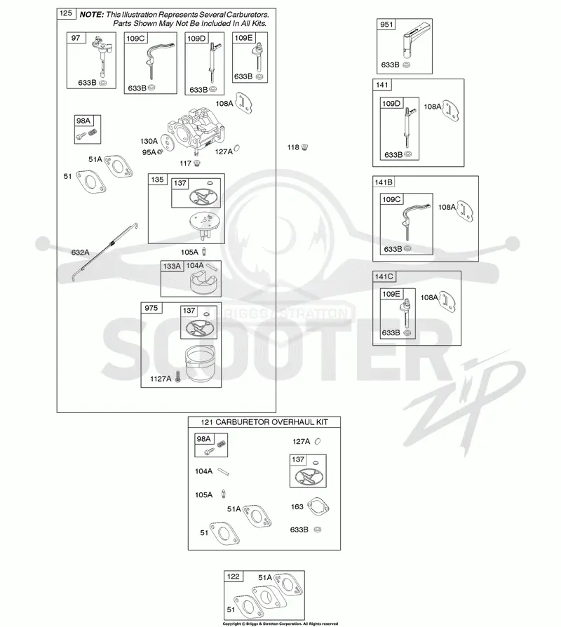Carburetor, Kit - Carburetor Overhaul