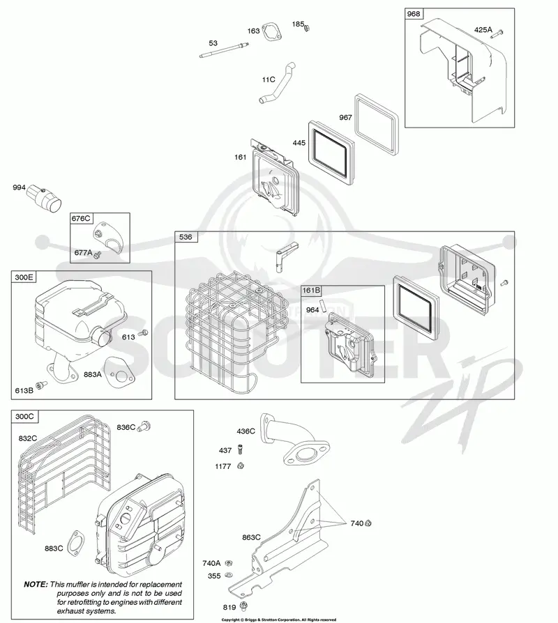 Air Cleaner, Exhaust System