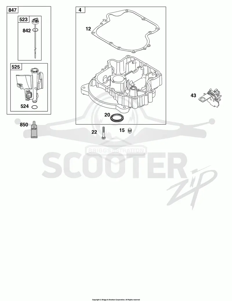 Crankcase Cover/Sump and Lubrication Group