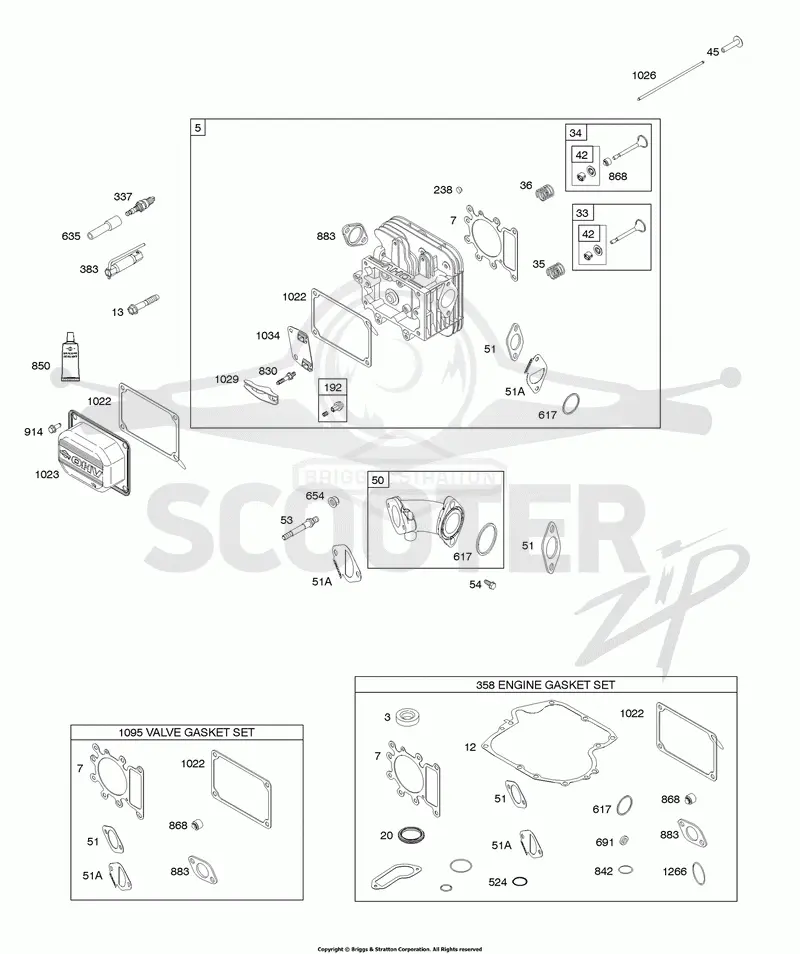Cylinder Head, Gasket Set - Engine, Gasket Set - Valve, Intake Manifold, Valves