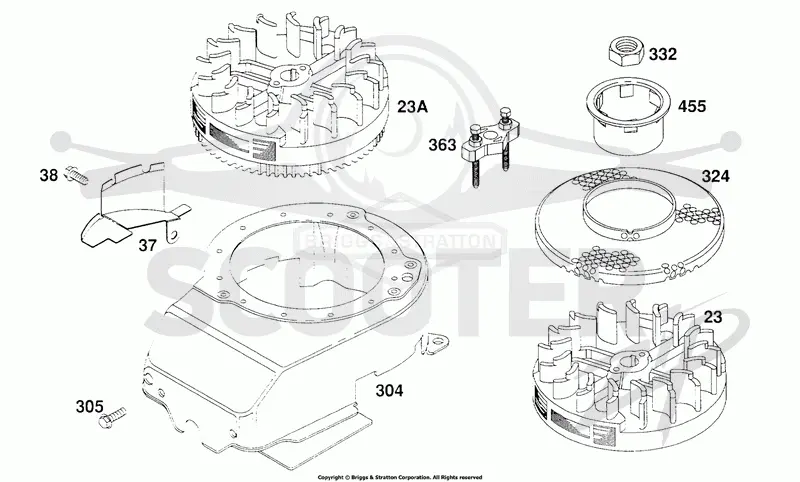 Blower Hsg, Flywheels
