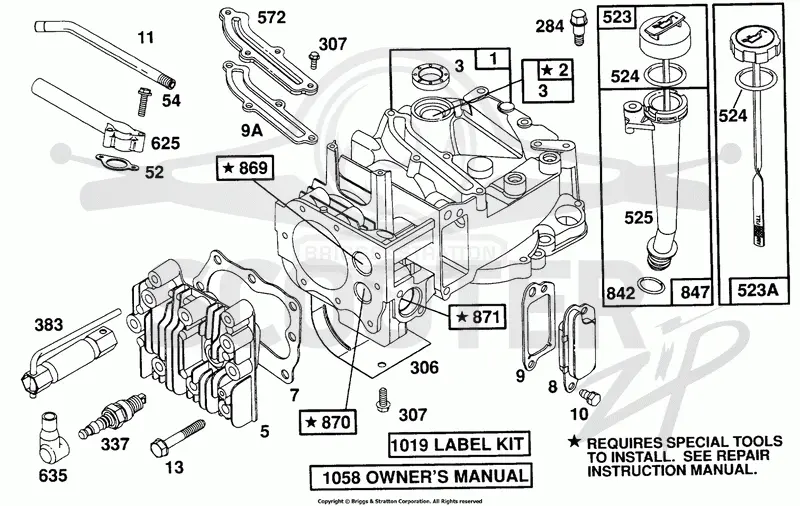 Cylinder,Cyl. Head,Oil Fill
