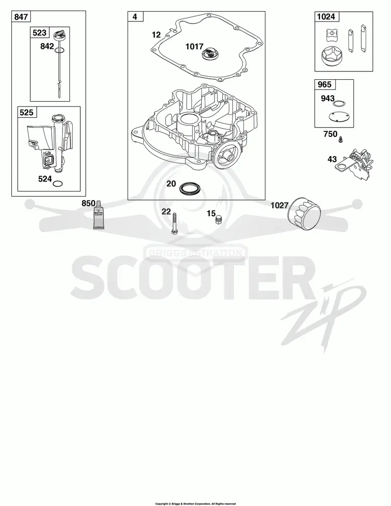 Crankcase/Sump and Lubrication Group
