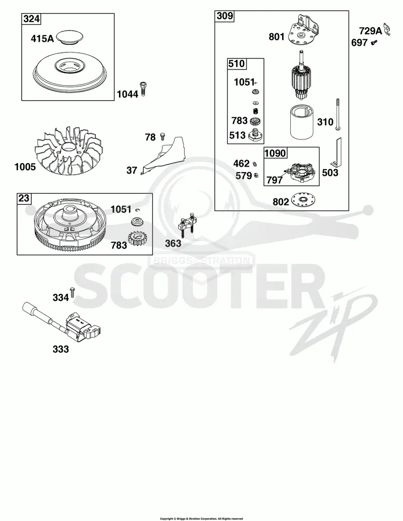 Flywheel, Ignition, and Starter Group