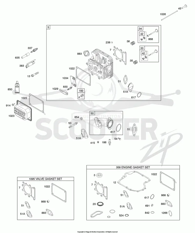 Cylinder Head, Gasket Set - Engine, Gasket Set - Valve, Intake Manifold, Valves