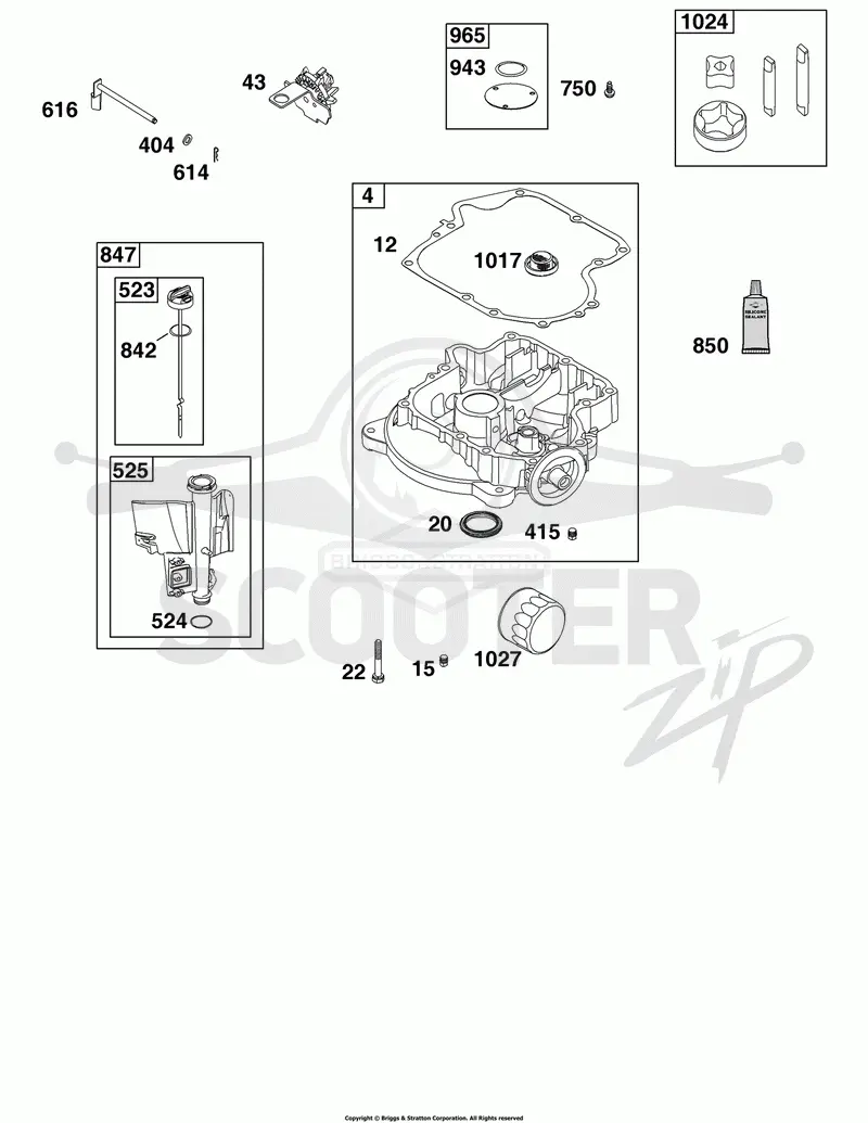 Crankcase Cover/Sump and Lubrication Group
