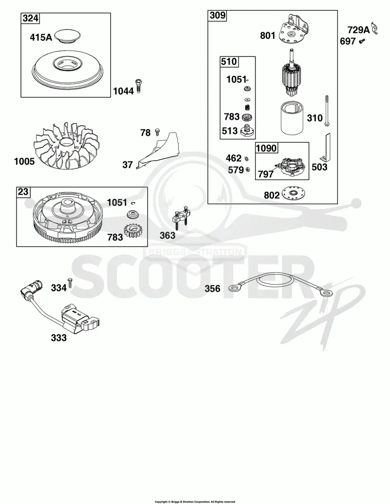 Flywheel, Ignition, and Starter Group