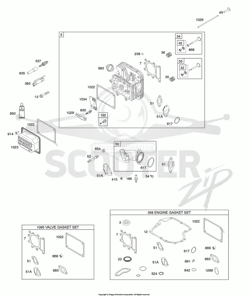 Cylinder Head, Gasket Set - Engine, Gasket Set - Valve, Intake Manifold, Valves