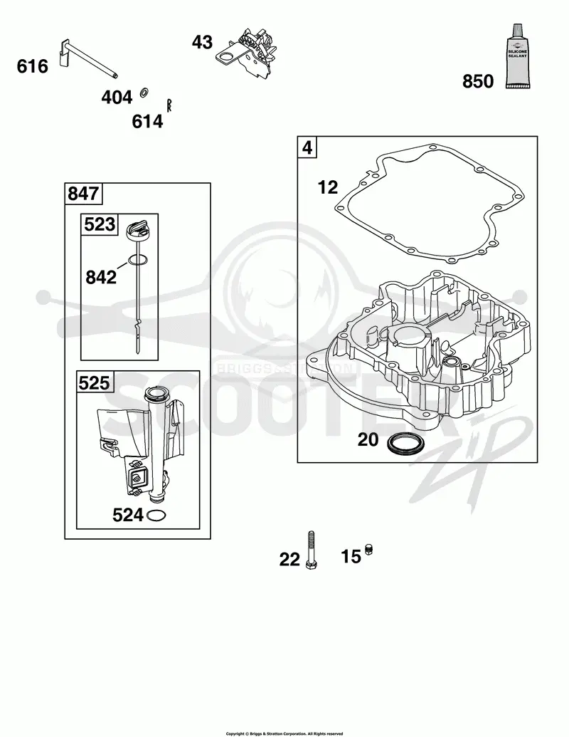 Crankcase Cover/Sump and Lubrication Group