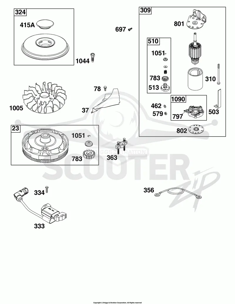 Flywheel, Ignition, and Starter Group