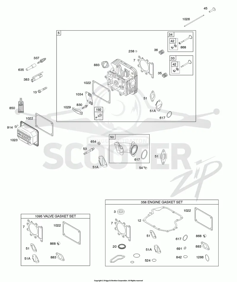 Cylinder Head, Gasket Set - Engine, Gasket Set - Valve, Intake Manifold, Valves