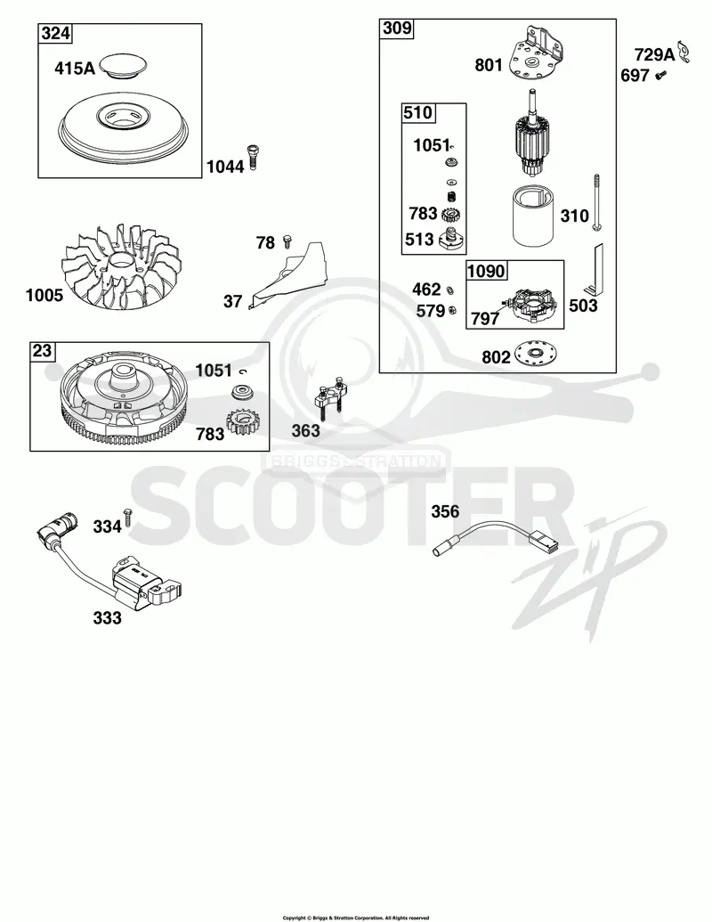 Flywheel, Ignition, and Starter Group