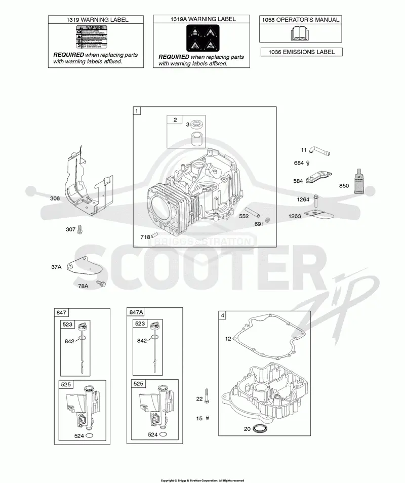 Cylinder, Engine Sump