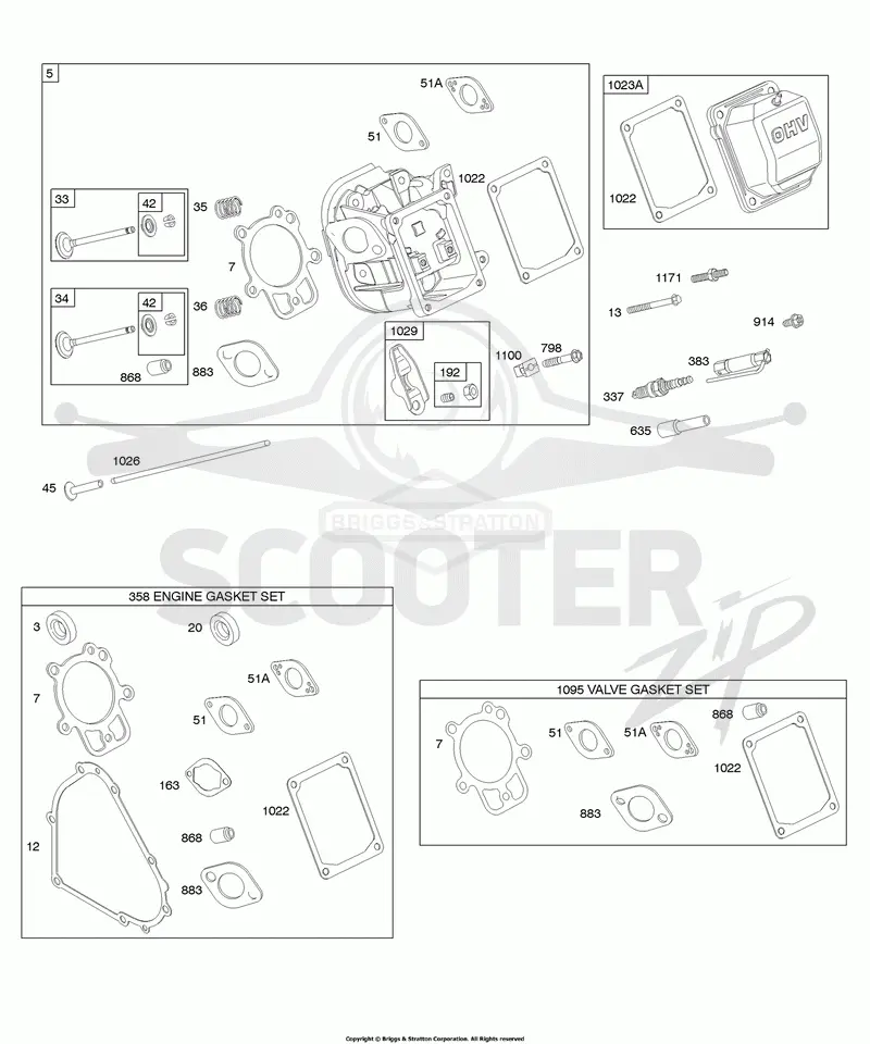Cylinder Head, Gasket Set - Engine, Gasket Set - Valve, Valves